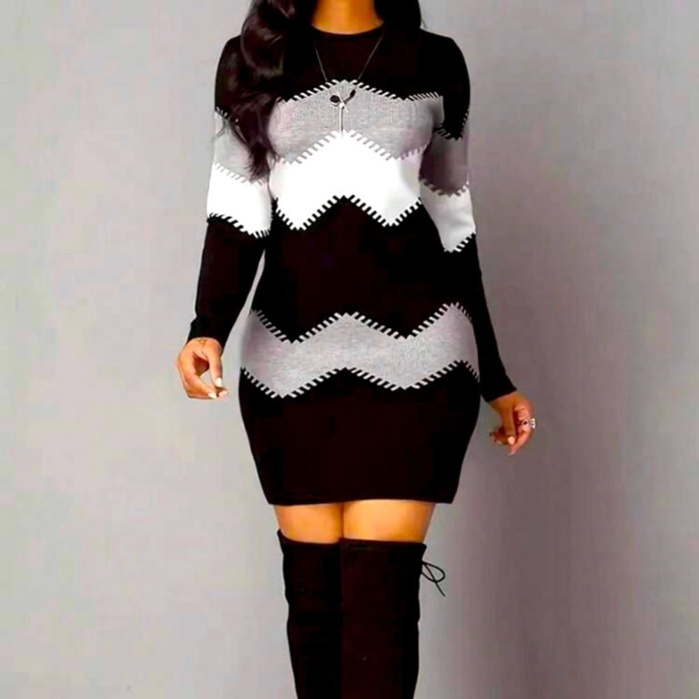 5XL Plus Size Contrast Slim Dress. BRAND NEW! NEVER BEEN WORN!